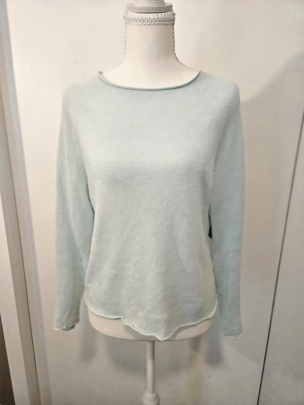 EILEEN FISHER 100% Linen Light Blue